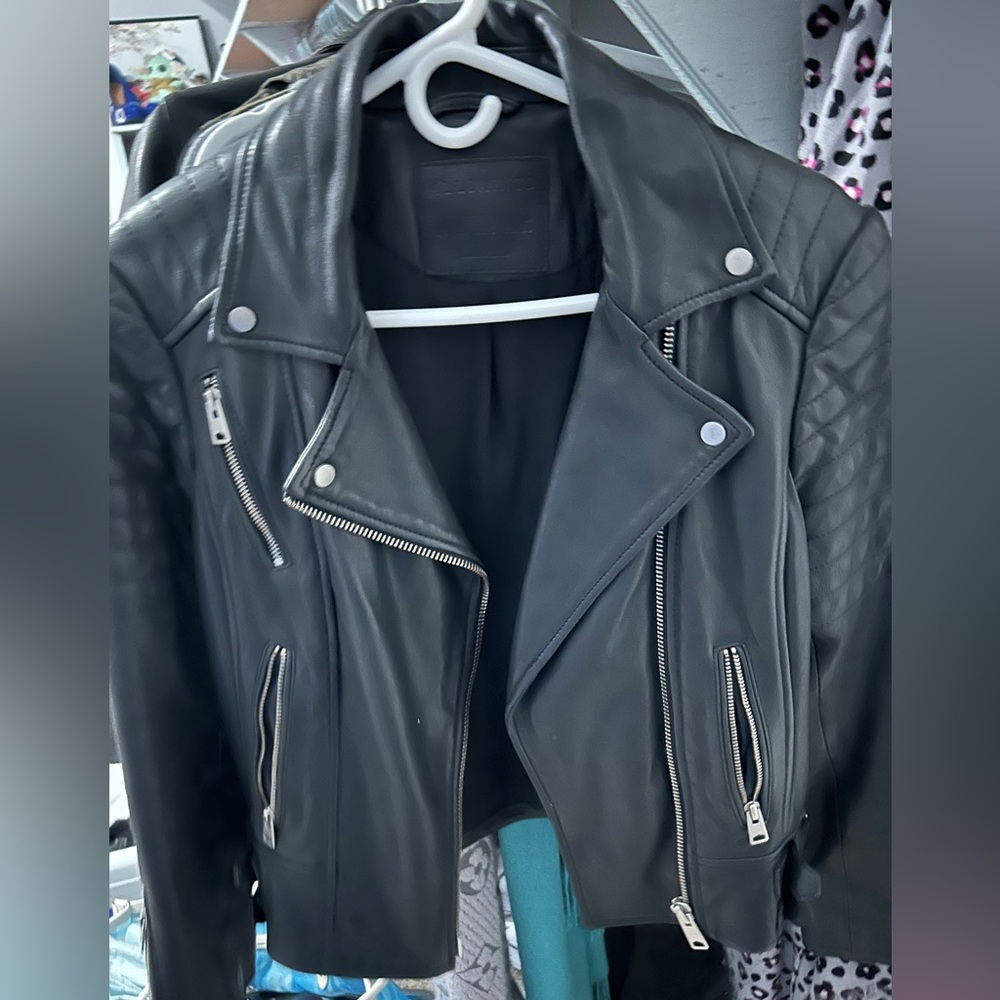 All Saints Papin Leather Jacket size 6